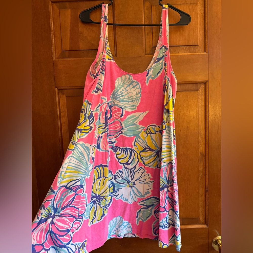 Lilly Pulitzer Pink and Blue Patterned casual dress or cover up